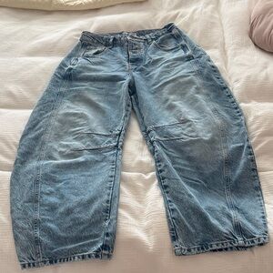 We The Free Good Luck Mid-rise Barrel Jeans